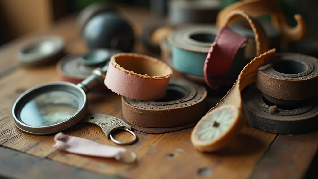 Collection of antique typewriter ribbons
