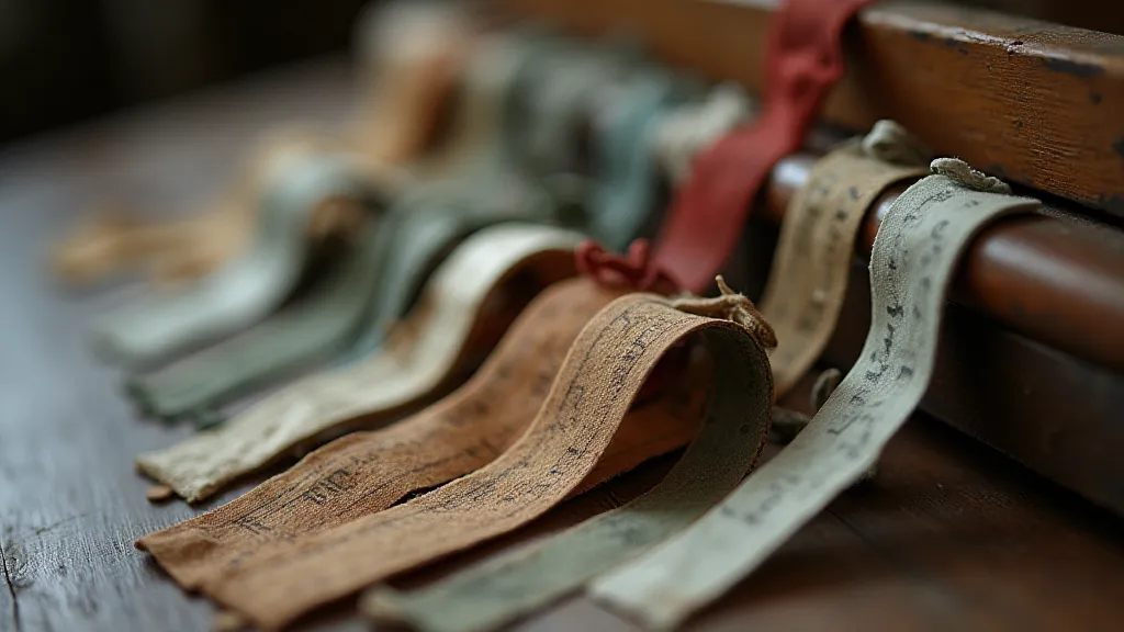 Collection of antique typewriter ribbons