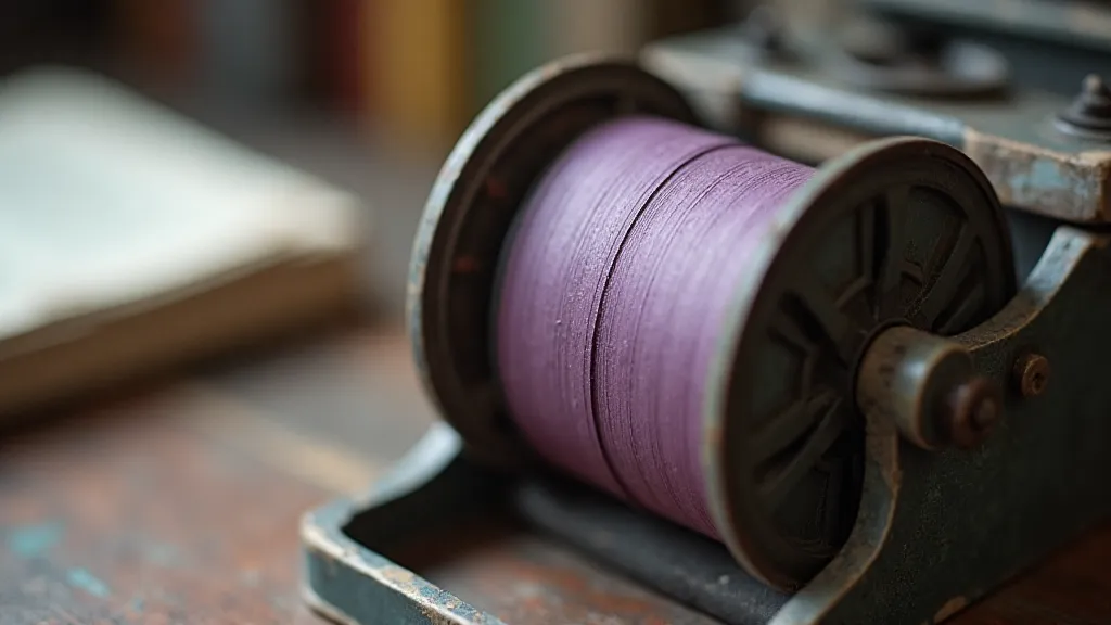 Faded lavender typewriter ribbon