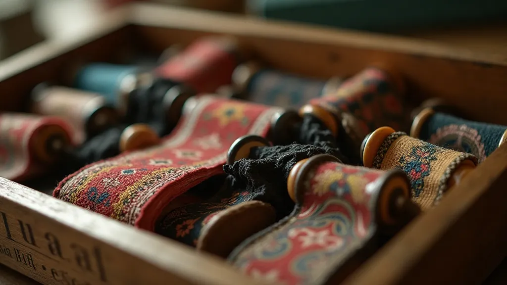 Collection of antique typewriter ribbons
