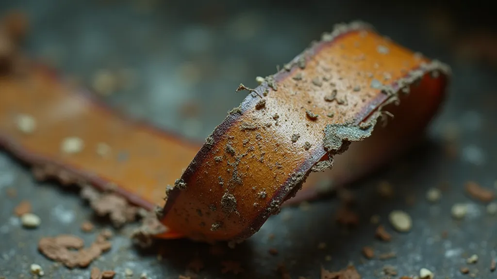 Fragment of a faded typewriter ribbon